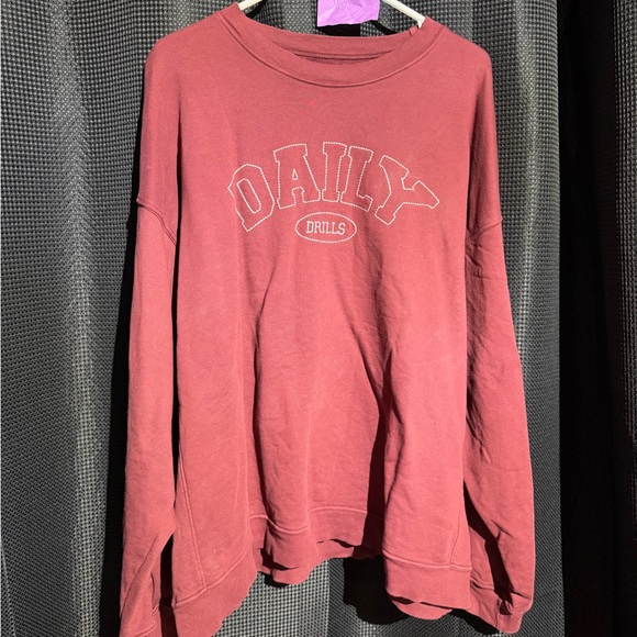Daily Drills Tops - Daily Drills Red Sweatshirt